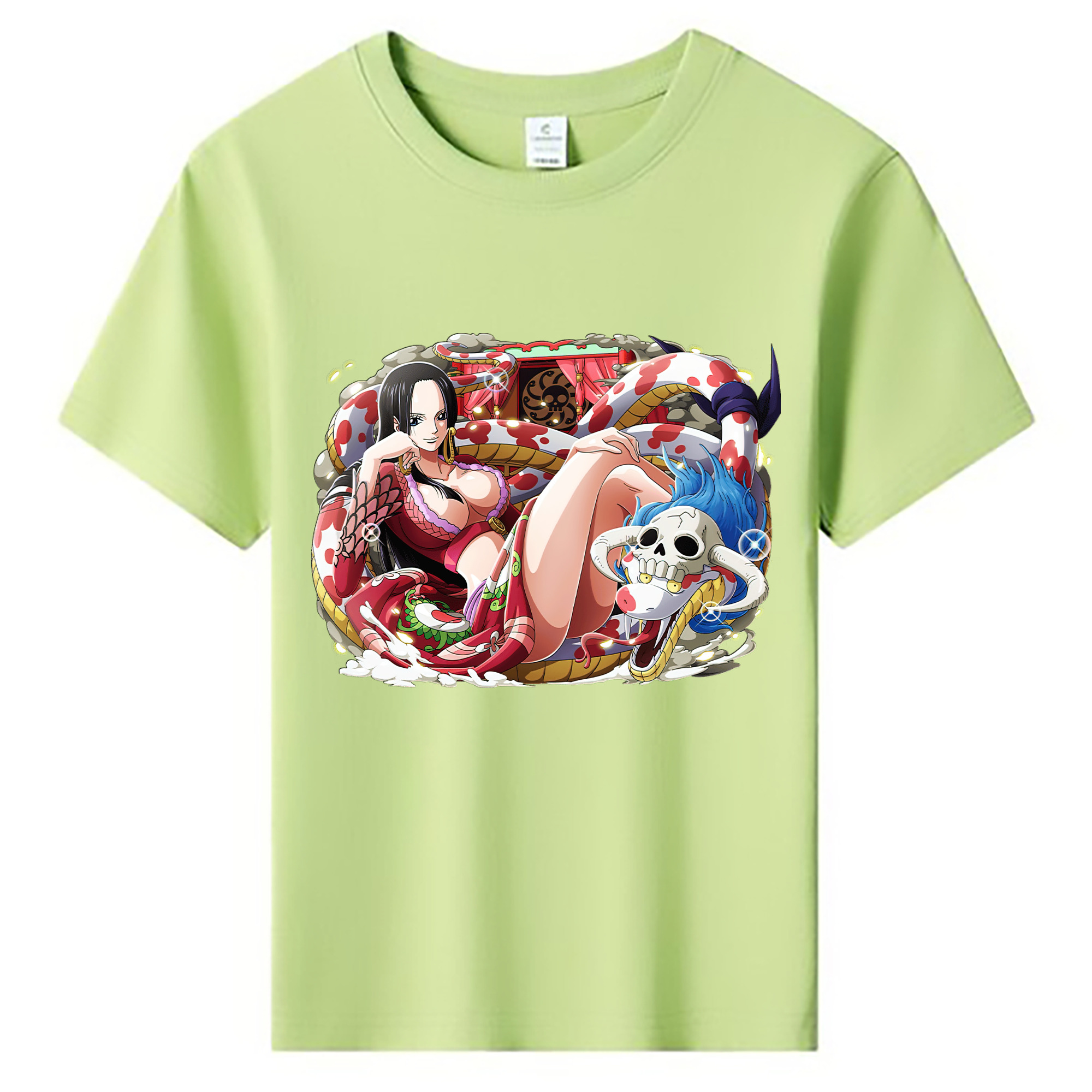 ワンピース ボア・ハンコック ONE PIECE Boa·Hancock 綿100％キッズTシャツ（フロントプリント）